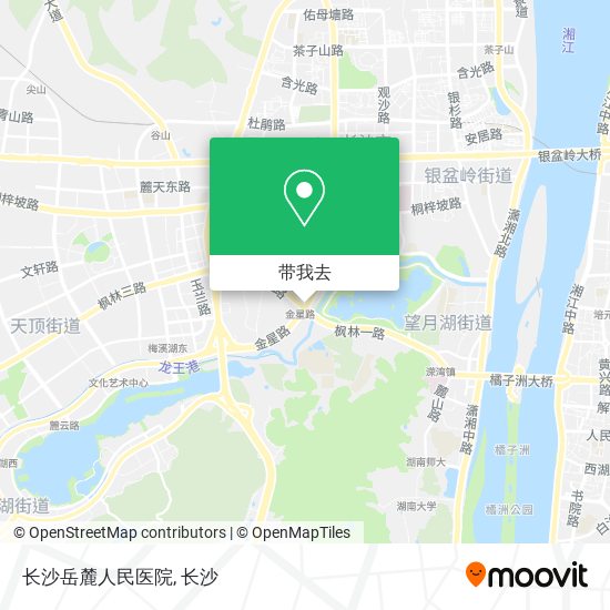 长沙岳麓人民医院地图