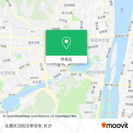 岳麓区法院法警宿舍地图