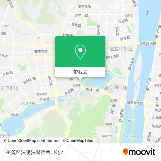 岳麓区法院法警宿舍地图