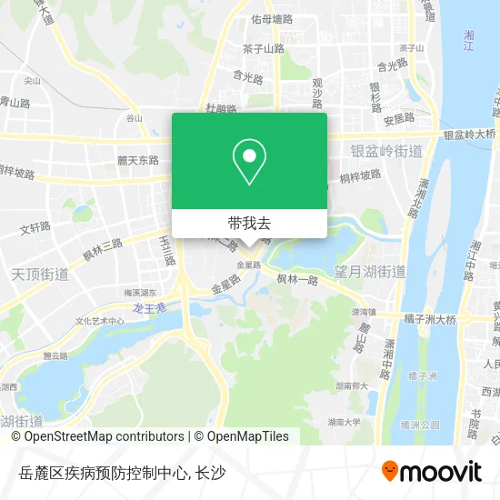 岳麓区疾病预防控制中心地图