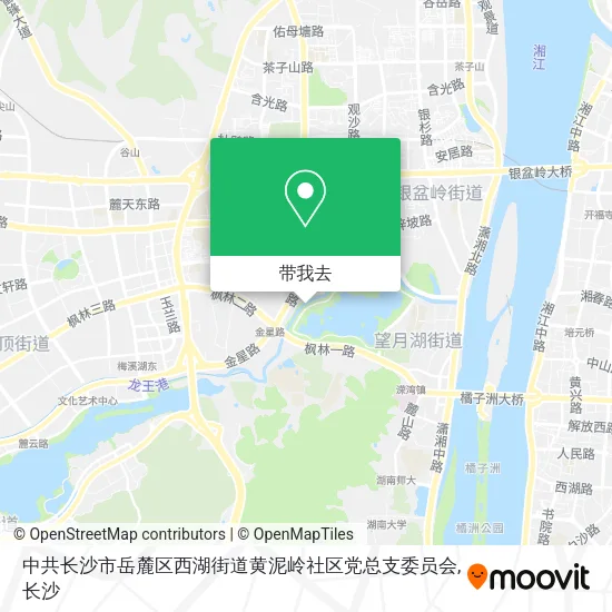 中共长沙市岳麓区西湖街道黄泥岭社区党总支委员会地图