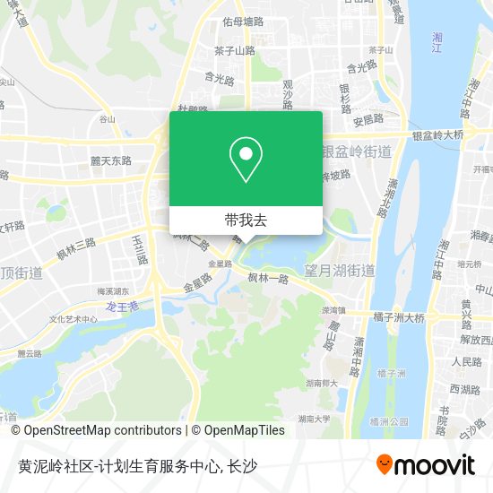 黄泥岭社区-计划生育服务中心地图