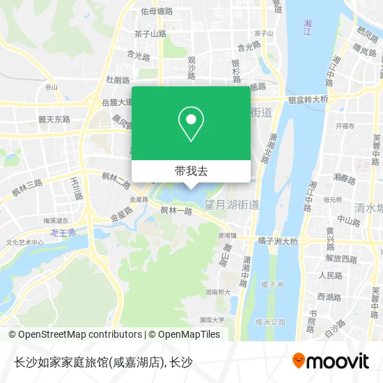 长沙如家家庭旅馆(咸嘉湖店)地图