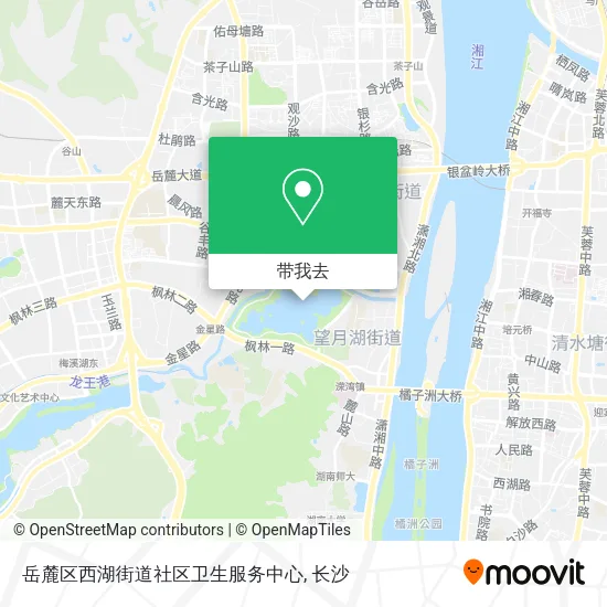岳麓区西湖街道社区卫生服务中心地图