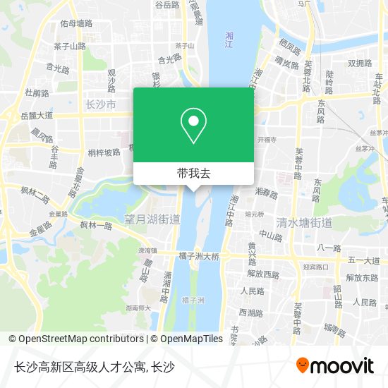 长沙高新区高级人才公寓地图