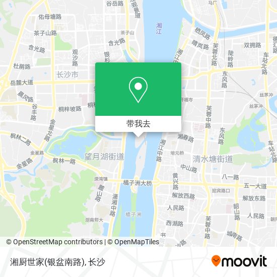 湘厨世家(银盆南路)地图