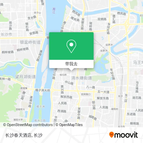 长沙春天酒店地图