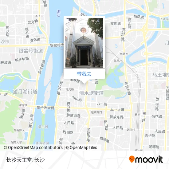 长沙天主堂地图