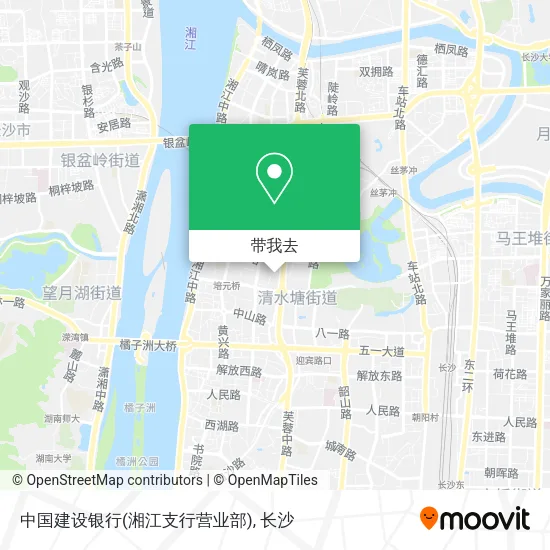 中国建设银行(湘江支行营业部)地图