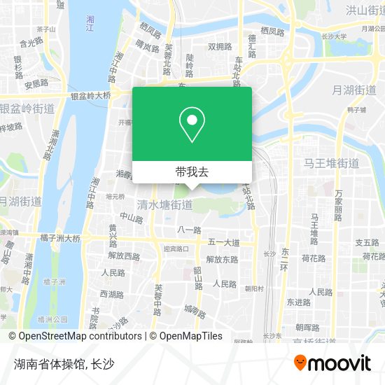 湖南省体操馆地图