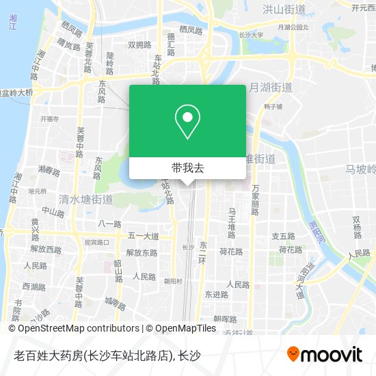 老百姓大药房(长沙车站北路店)地图