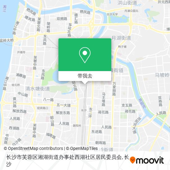 长沙市芙蓉区湘湖街道办事处西湖社区居民委员会地图