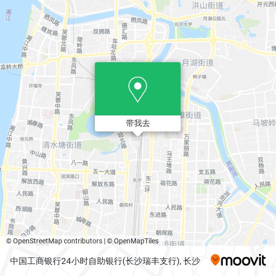 中国工商银行24小时自助银行(长沙瑞丰支行)地图