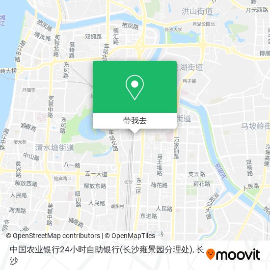 中国农业银行24小时自助银行(长沙雍景园分理处)地图