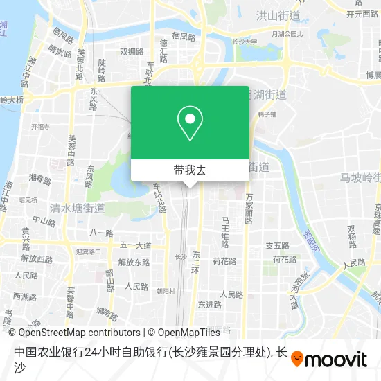 中国农业银行24小时自助银行(长沙雍景园分理处)地图