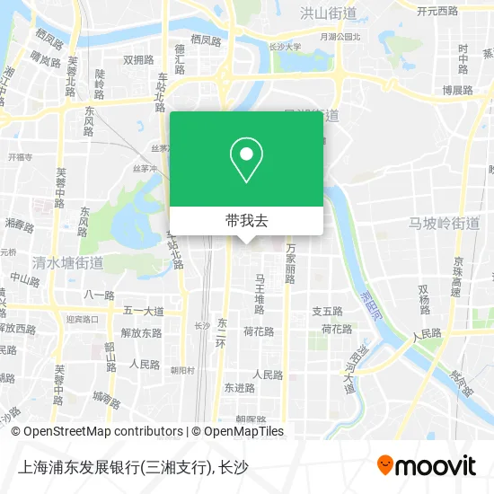 上海浦东发展银行(三湘支行)地图