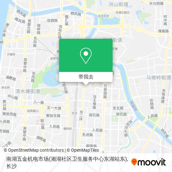 南湖五金机电市场(湘湖社区卫生服务中心东湖站东)地图