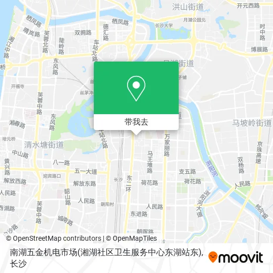 南湖五金机电市场(湘湖社区卫生服务中心东湖站东)地图