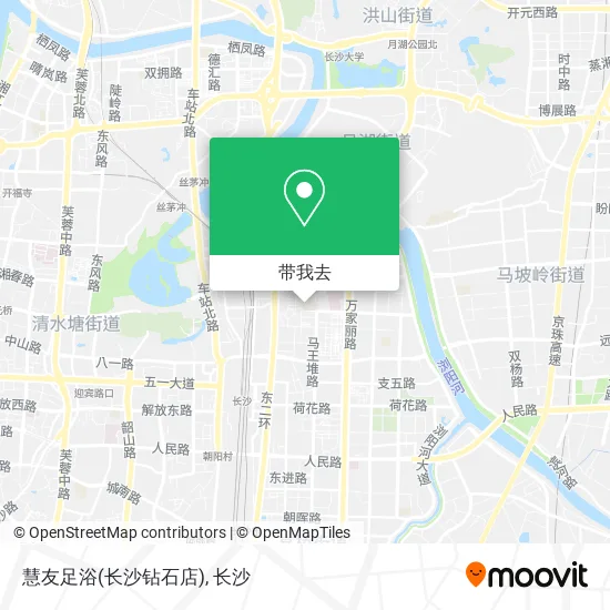 慧友足浴(长沙钻石店)地图