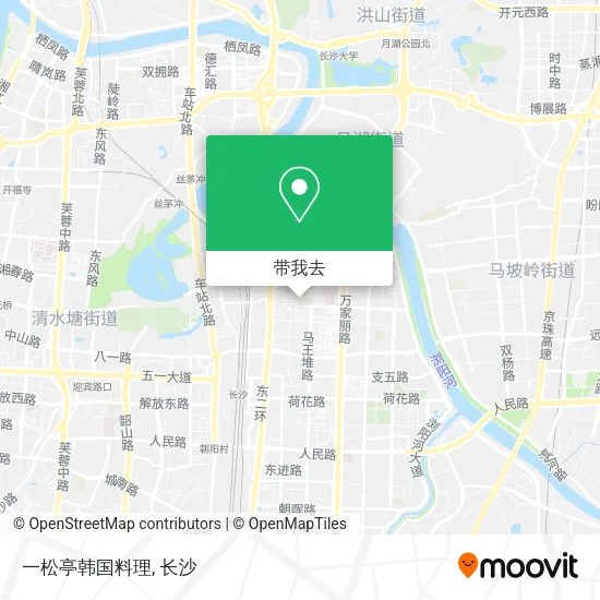 一松亭韩国料理地图