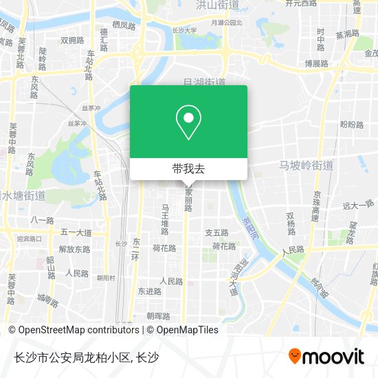 长沙市公安局龙柏小区地图