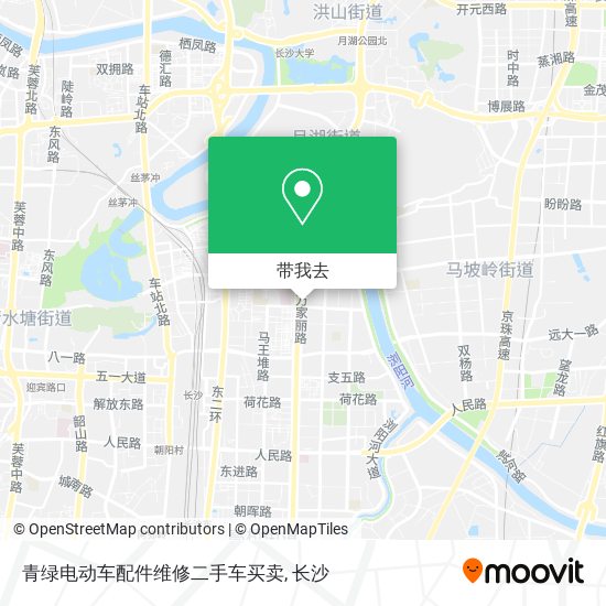 青绿电动车配件维修二手车买卖地图