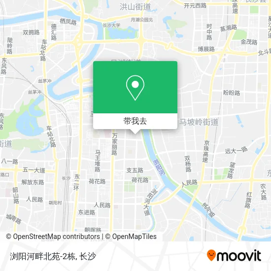 浏阳河畔北苑-2栋地图