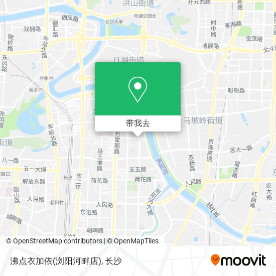 沸点衣加依(浏阳河畔店)地图