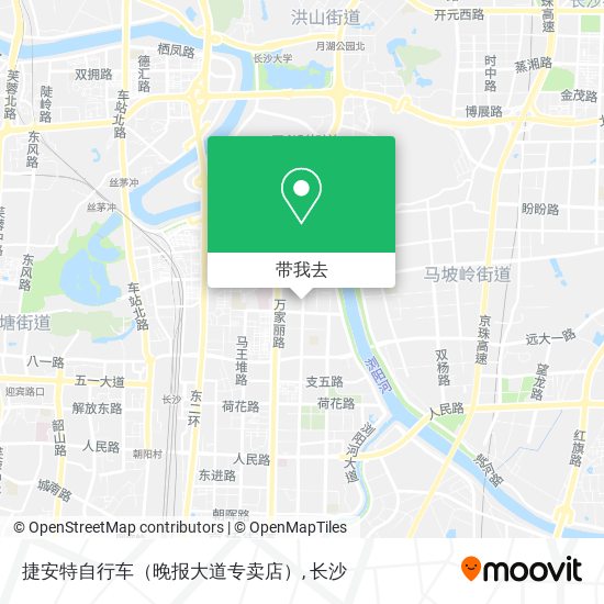 捷安特自行车（晚报大道专卖店）地图