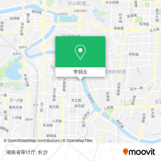 湖南省审计厅地图