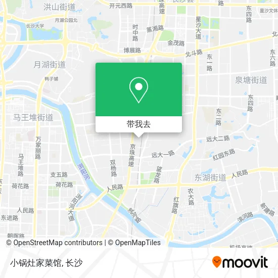 小锅灶家菜馆地图