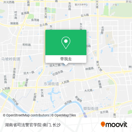湖南省司法警官学院-南门地图