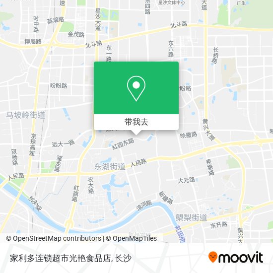 家利多连锁超市光艳食品店地图