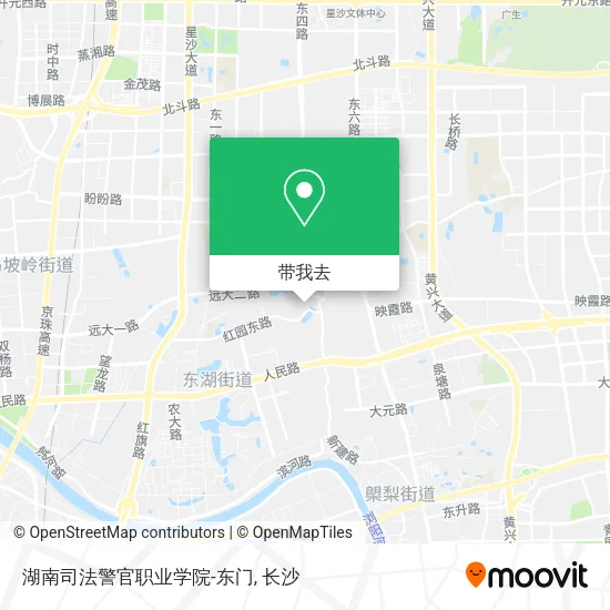 湖南司法警官职业学院-东门地图