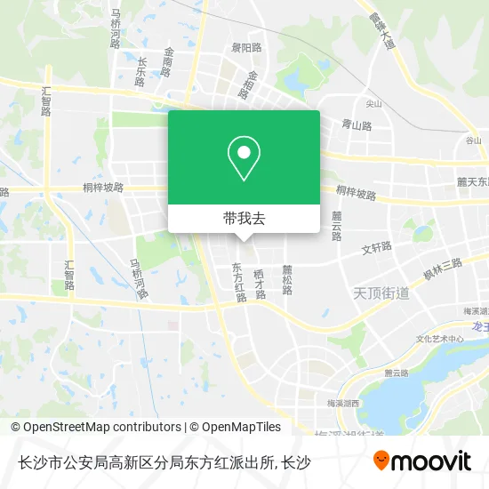 长沙市公安局高新区分局东方红派出所地图