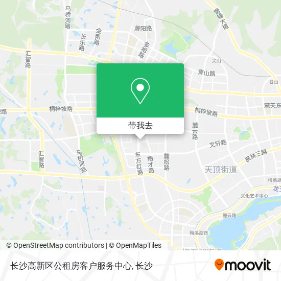 长沙高新区公租房客户服务中心地图