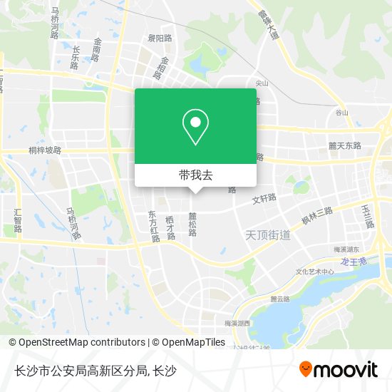 长沙市公安局高新区分局地图