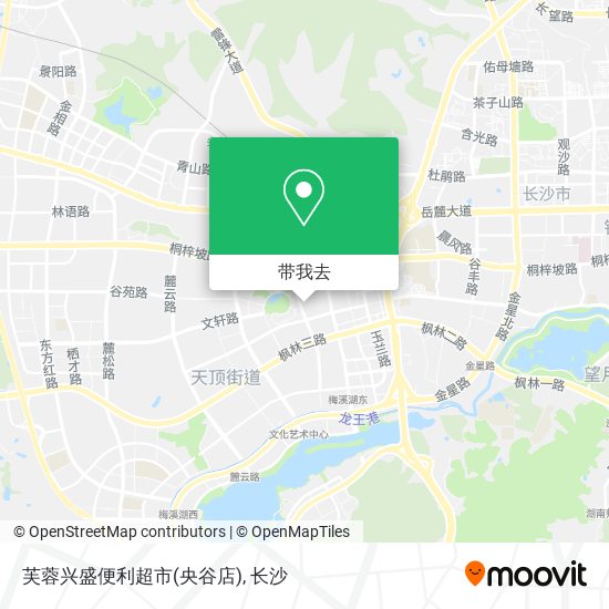 芙蓉兴盛便利超市(央谷店)地图