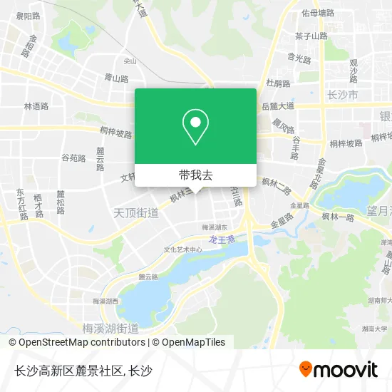 长沙高新区麓景社区地图