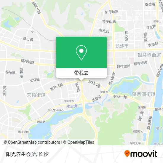 阳光养生会所地图