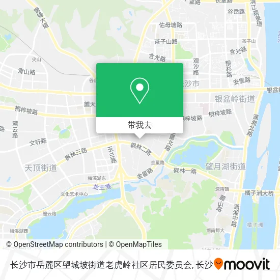 长沙市岳麓区望城坡街道老虎岭社区居民委员会地图