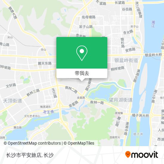 长沙市平安旅店地图