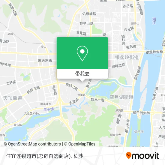佳宜连锁超市(忠奇自选商店)地图
