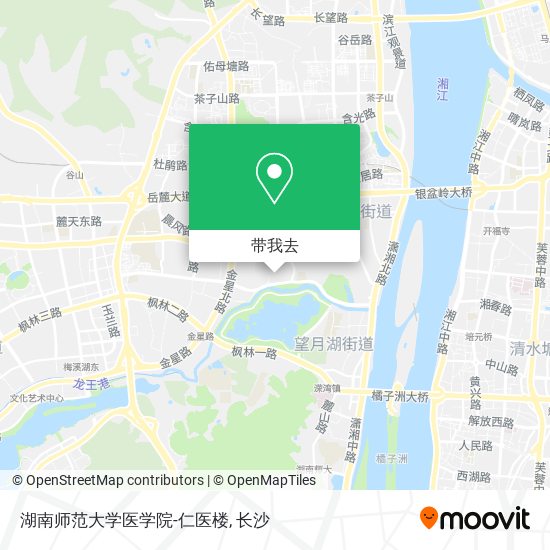 湖南师范大学医学院-仁医楼地图
