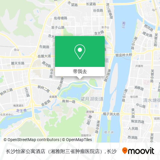 长沙怡家公寓酒店（湘雅附三省肿瘤医院店）地图