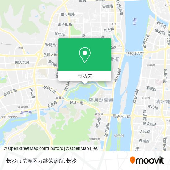 长沙市岳麓区万继荣诊所地图