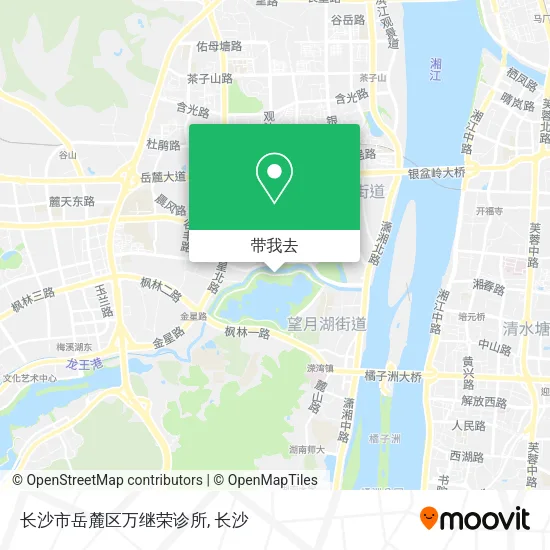 长沙市岳麓区万继荣诊所地图