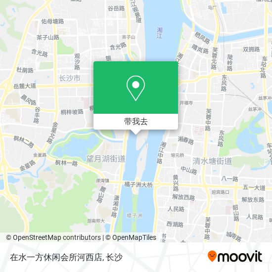 在水一方休闲会所河西店地图