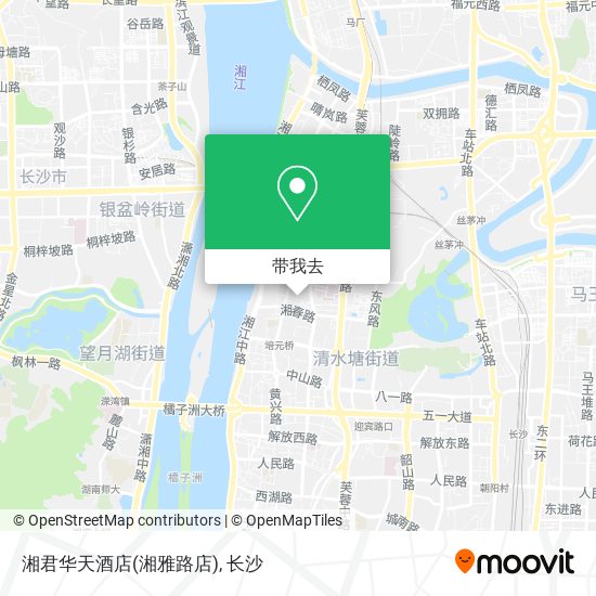 湘君华天酒店(湘雅路店)地图