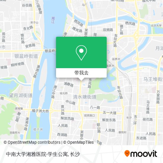 中南大学湘雅医院-学生公寓地图